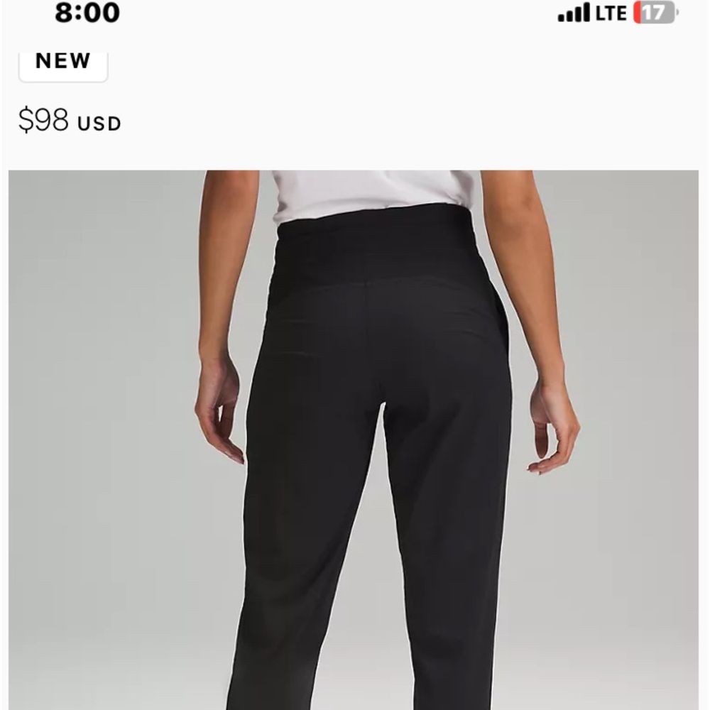 Lululemon dance studio jogger size 8! Wore once.